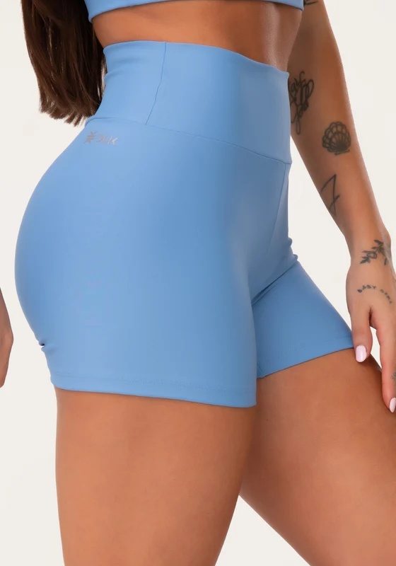 Short Fitness Feminino Azul Aura Dlk AZUL / G