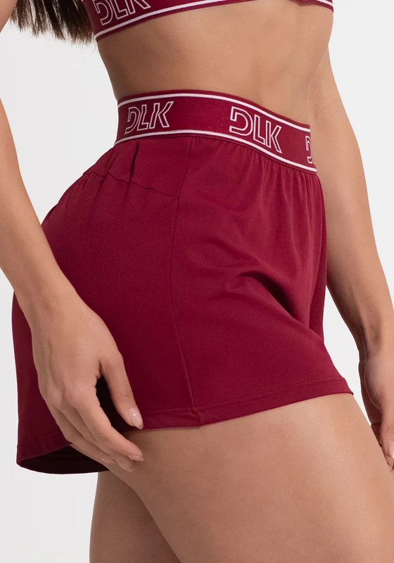 Short Fitness Feminino Soltinho Com Elástico No Cós Activity Dlk Vermelho Cereja CEREJA / P