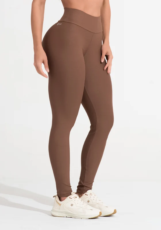 Legging Fitness Feminina Marrom Aura Dlk MARROM / G