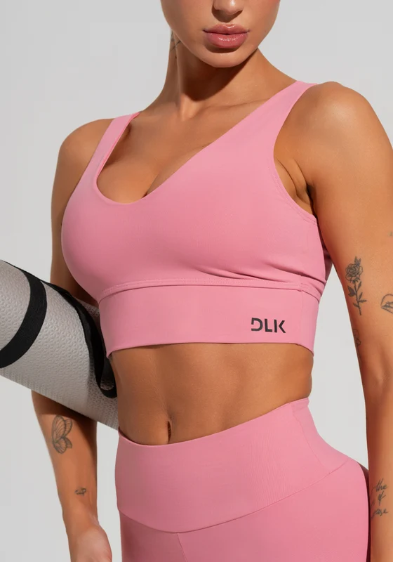 Top Fitness Feminino com Decote V Soul Dlk Rosa ROSA / GG