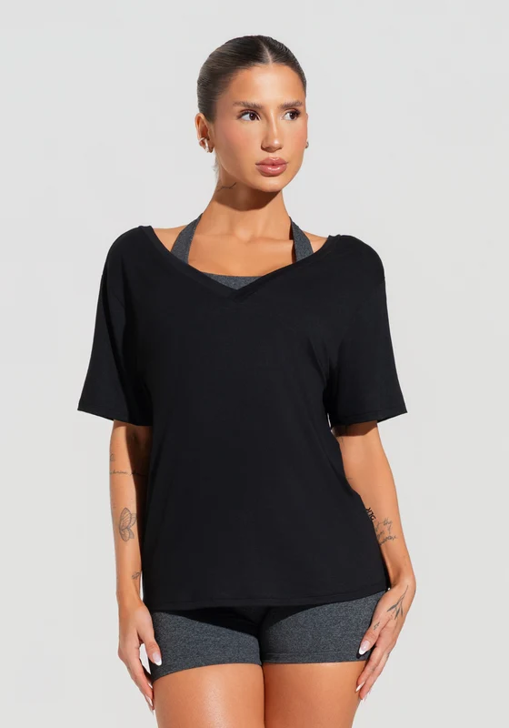 Blusa Feminina Com Decote V Soul Dlk Preto PRETO / GG