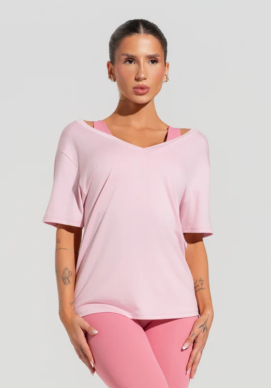 Blusa Feminina Com Decote V Soul Dlk Rosa ROSA / G