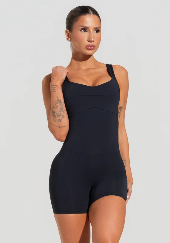 Macaquinho Fitness Feminino com Alças Largas Soul Dlk Preto PRETO / GG