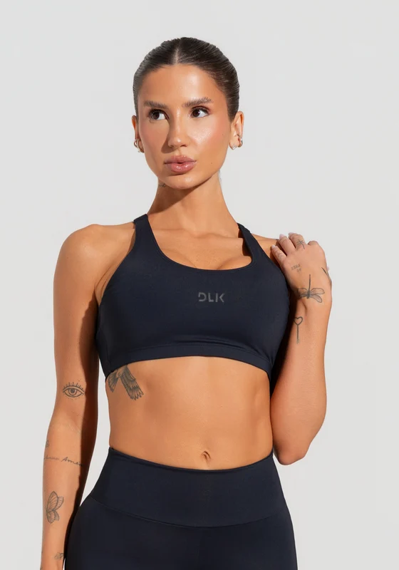 Top Fitness Feminino Com Alças Reguláveis Soul Dlk Preto PRETO / P