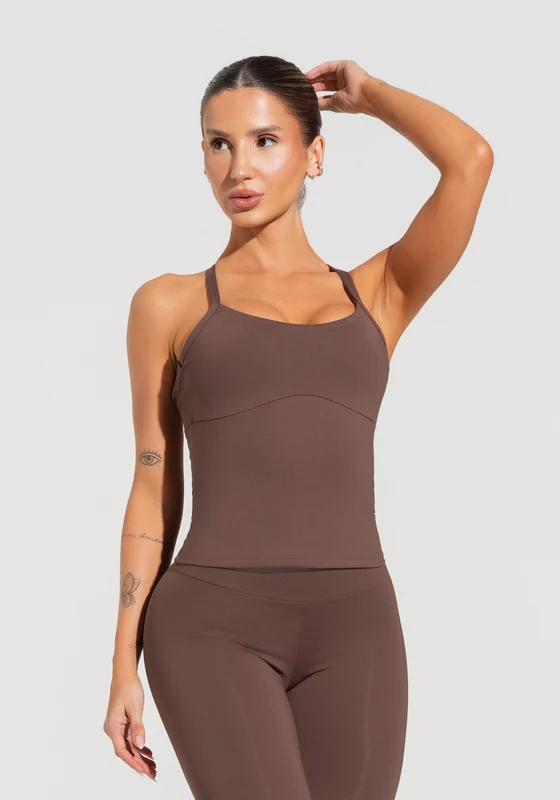 Camiseta Fitness Feminina Soul Dlk Marrom MARROM / P