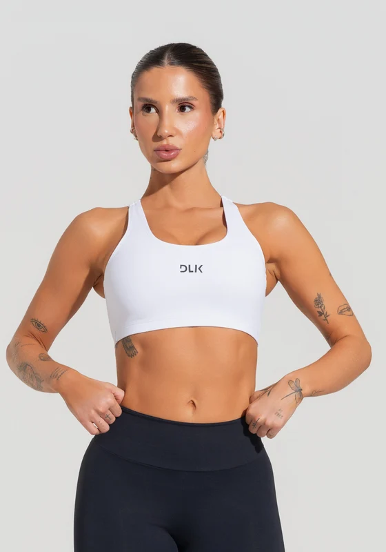 Top Fitness Feminino Com Alças Reguláveis Soul Dlk Branco BRANCO / G