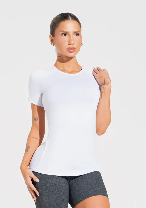 Blusa Feminina com Manga Raglan Soul Dlk Branco BRANCO / P