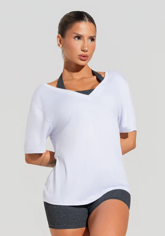 Blusa Feminina Com Decote V Soul Dlk Branco BRANCO / P