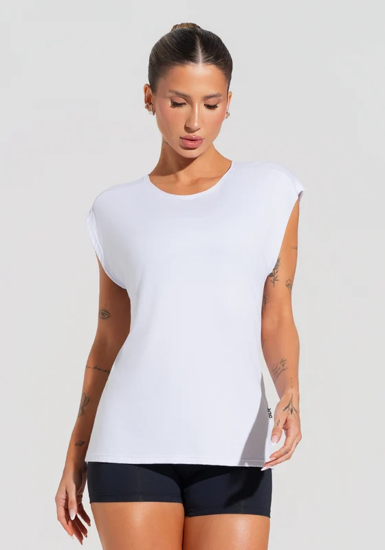 Blusa Feminina Com Manga Curta Soul Dlk Branco BRANCO / GG