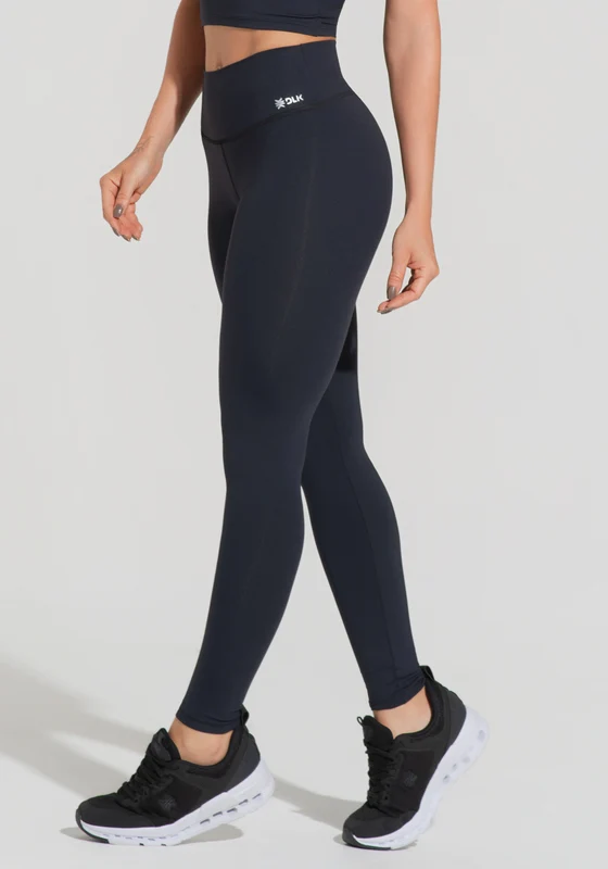 Legging Fitness Feminina Com Cós Em V Preto Básica Dlk PRETO / G