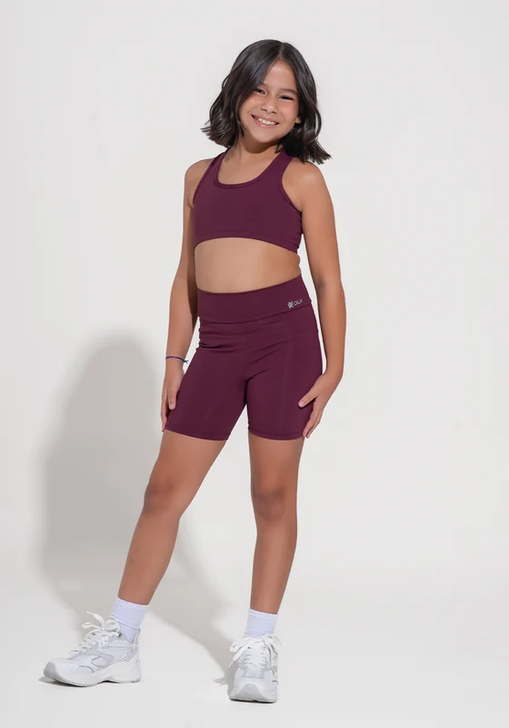 Bermuda Infantil Básica Dlk Vinho VINHO / 5/6