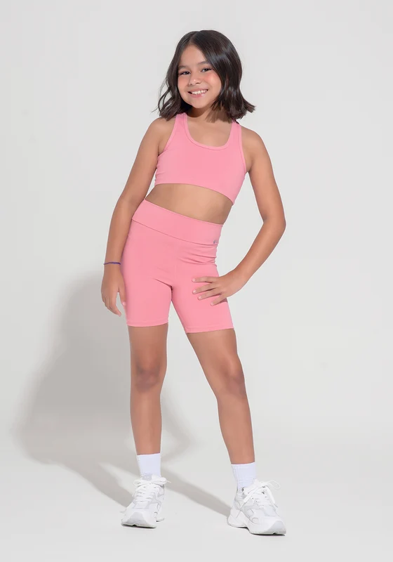 Bermuda Infantil Básica Dlk Rosa ROSA / 11/12