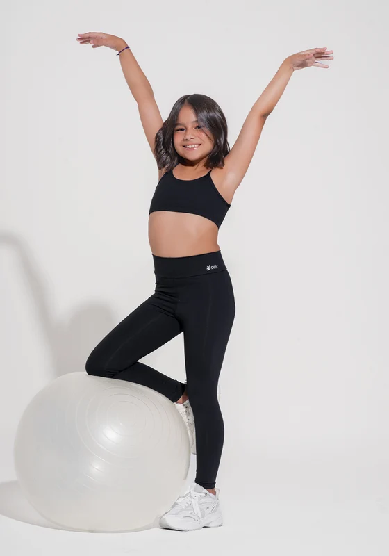 Legging Infantil Básica Dlk Preto PRETO / 7/8