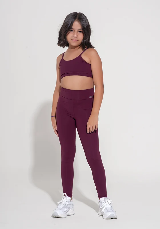 Legging Infantil Básica Dlk Vinho VINHO / 7/8