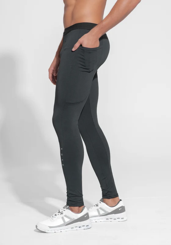 Calça Legging Masculina Segunda Pele com Bolsos Dlk Preto PRETO / GG