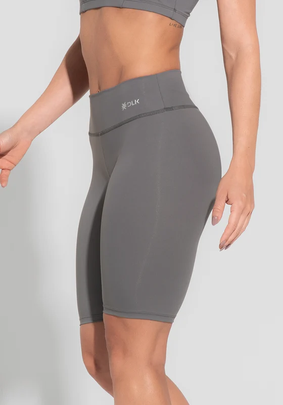 Bermuda Fitness Feminina Cinza Básica Dlk CINZA / M