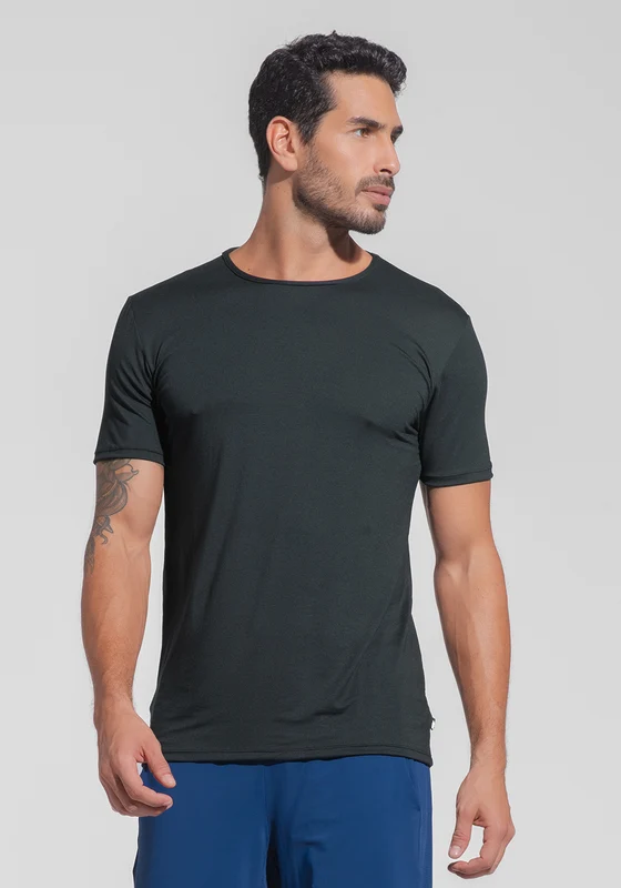 Camiseta Fitness Masculina Modal Dlk Preto PRETO / M