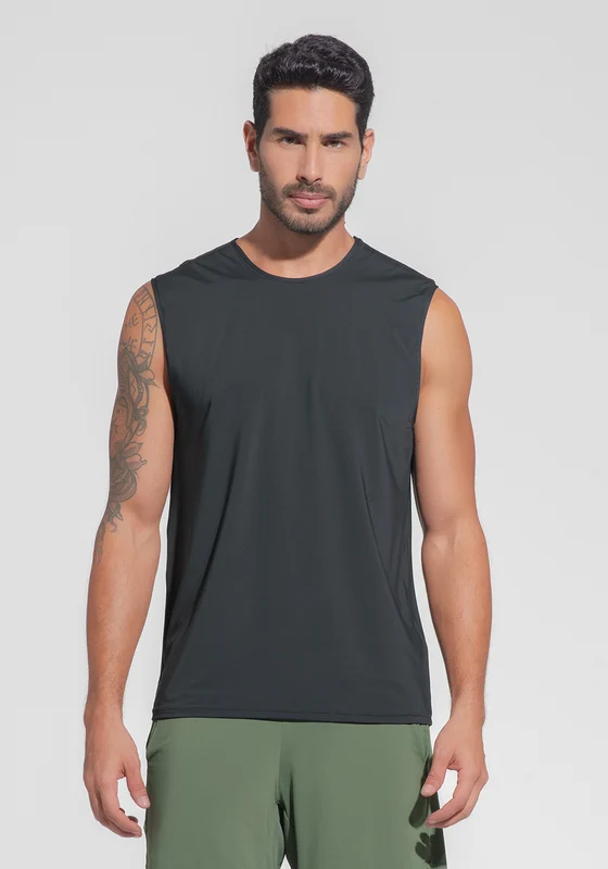 Regata Fitness Masculina Dry Fit Dlk Preto PRETO / M