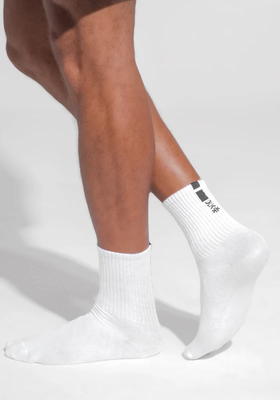 Meia Cano Médio Masculina Dlk Branco BRANCO / U