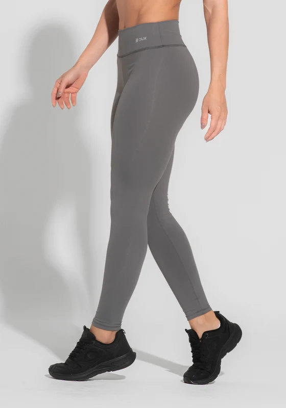 Legging Fitness Feminina Cinza Básica Dlk CINZA / G