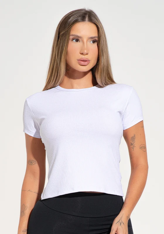 Blusa Baby Look Feminina Canelada Soul Dlk Branco BRANCO / M