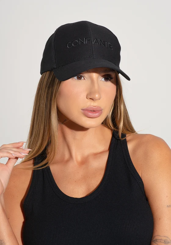 Boné Bordado Confiante Preto Dlk PRETO / U