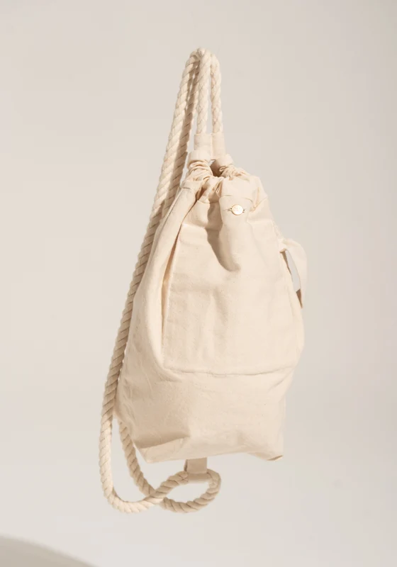 Bolsa Mochila Lona de Algodão Solaris+ Dlk NUDE / U