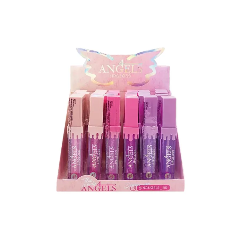 Lip Gloss Glitter C/24 Unid - 4Angels (BR1147)