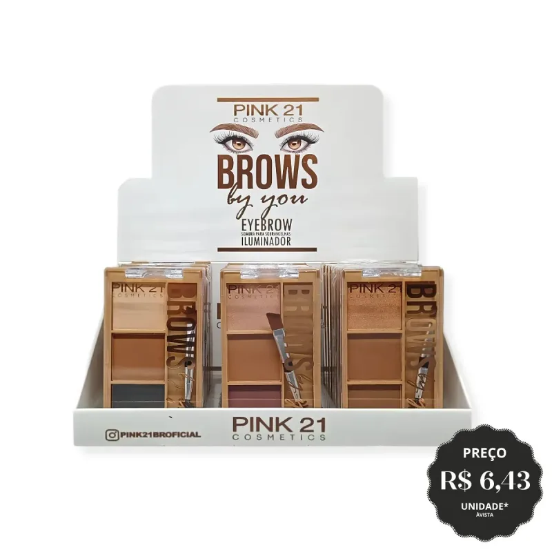 SOMBRA PARA AS PALPEBRAS BROWS PINK 21 CS2786 DP24