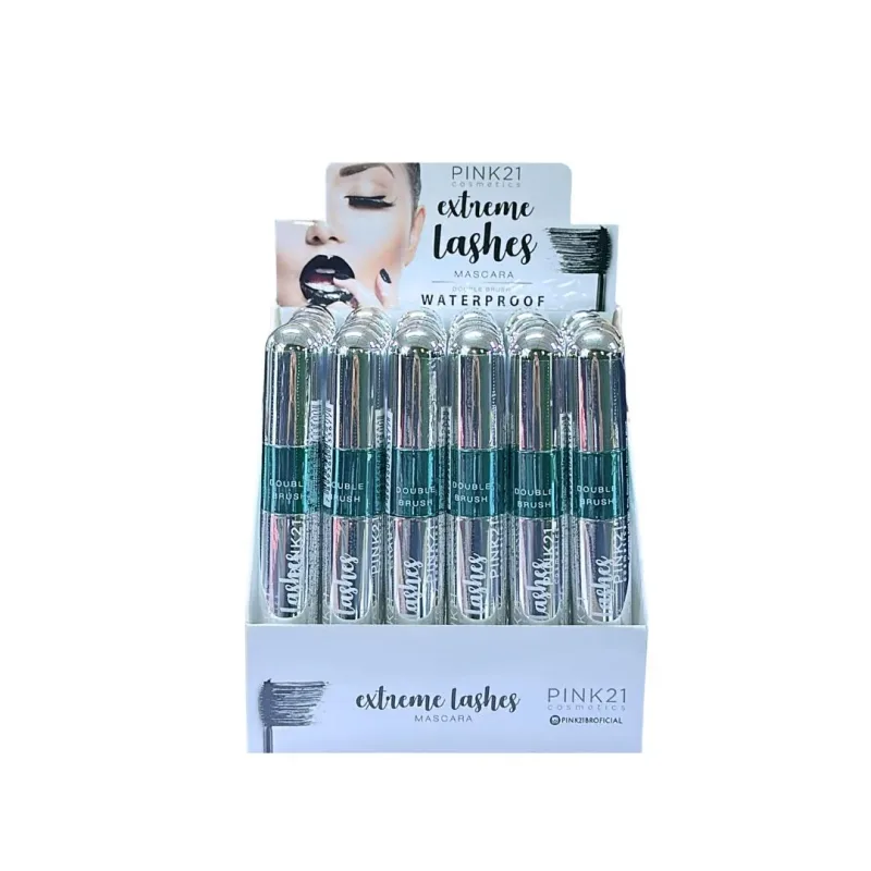 Máscara Para Cílios Extreme Lashes C/ 24 Unid - Pink 21 (CS2159)