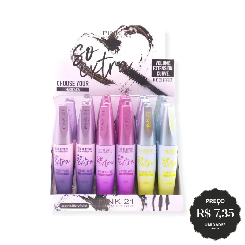 MASCARA PARA CILIOS PINK 21 CS3698 DP24