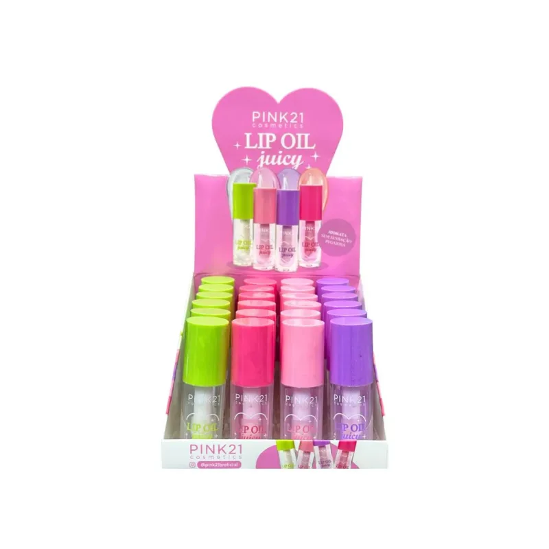 Lip Oil Juicy C/ 24 Unid - Pink 21 (CS5287)