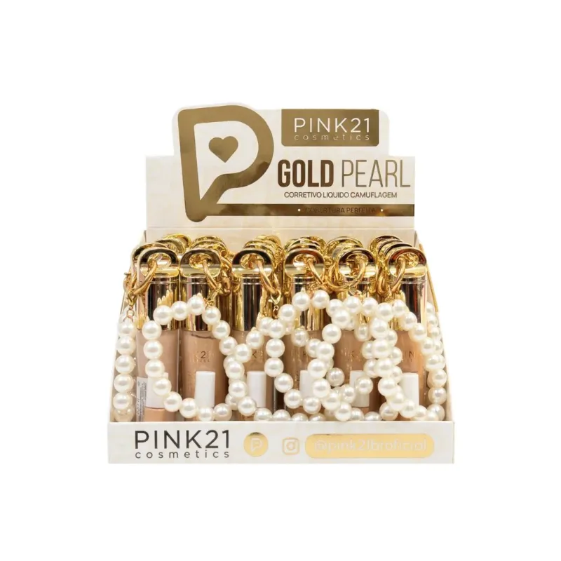 Corretivo Líquido Gold Pearl C/24 Unid - Pink 21 (CS6951)