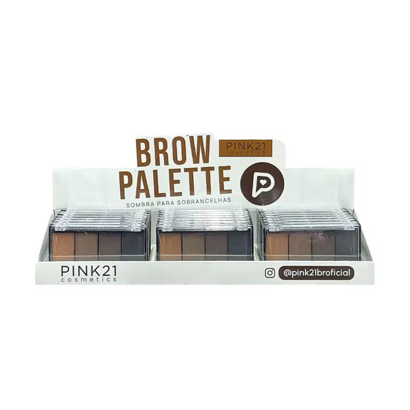Sombra Para Sobrancelhas Brow Palette C/24 Unid - Pink 21 (CS6648)