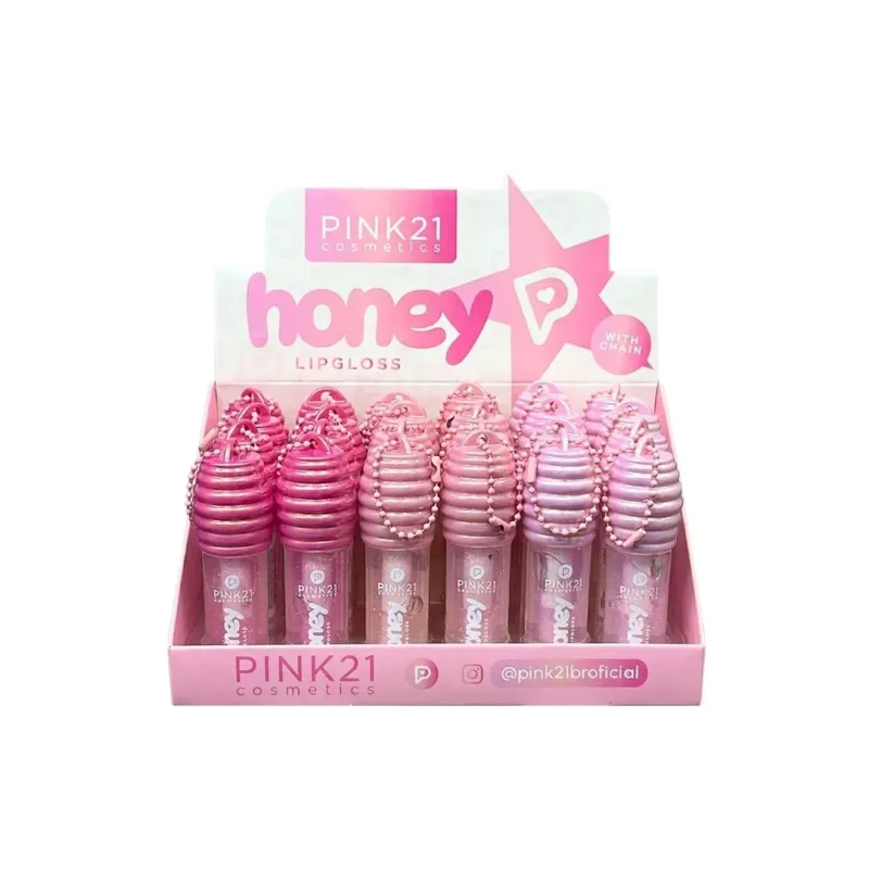 Lip Gloss Honey C/24 Unid - Pink 21 (CS6661)
