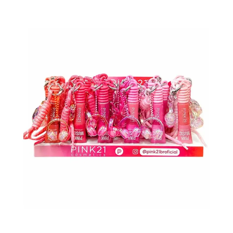 Lip Gloss Pink Music C/24 Unid - Pink 21 (CS7087)
