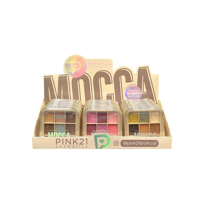 Paleta de Sombras Mocca C/24 Unid - Pink 21 (CS6378)