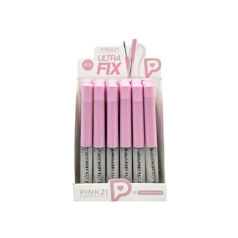 Máscara Incolor Para Sobrancelhas Ultra Fix C/24 Unid - Pink 21 (CS6397)