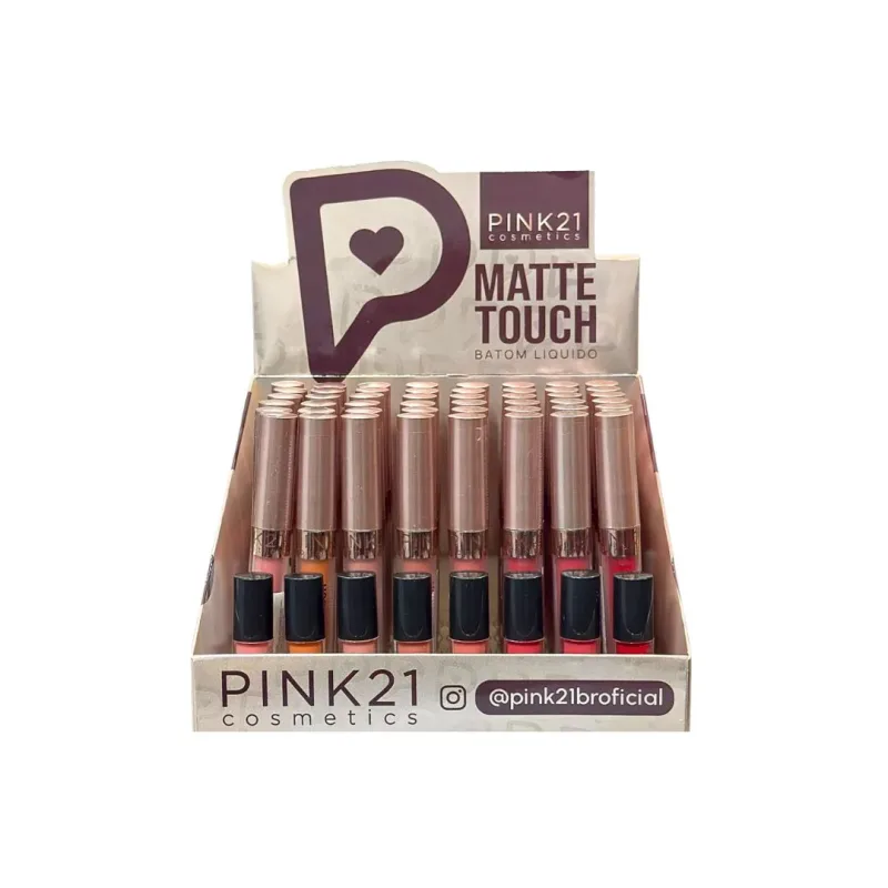 Batom Líquido Matte Touch C/48 Unid - Pink 21 (CS6677)