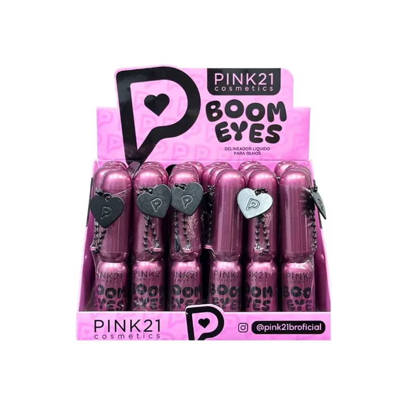Delineador Líquido Boom Eyes C/24 Unid - Pink 21 (CS6891)