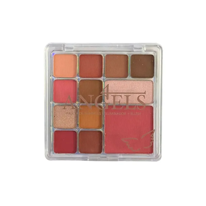 Paleta de Sombras, Iluminador e Blush Cor 02 - 4Angels (BR1244)