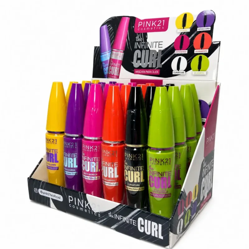 Box c/24 Máscara para Cílios The Infinite Curl Pink 21 CS5468