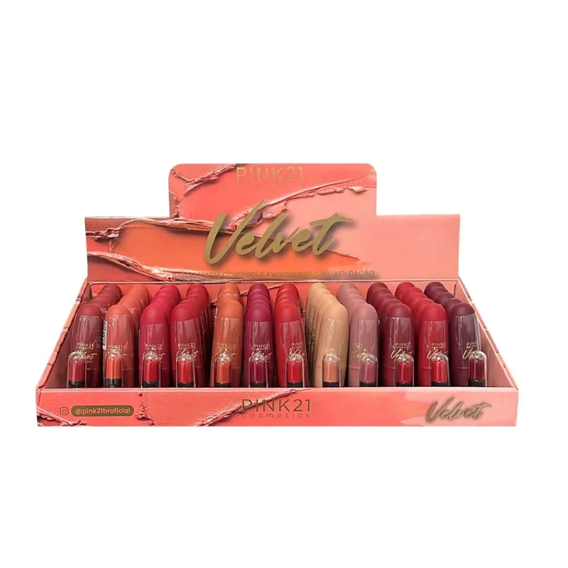 Batom Matte Velvet C/60 Unid - Pink 21 (CS3439)