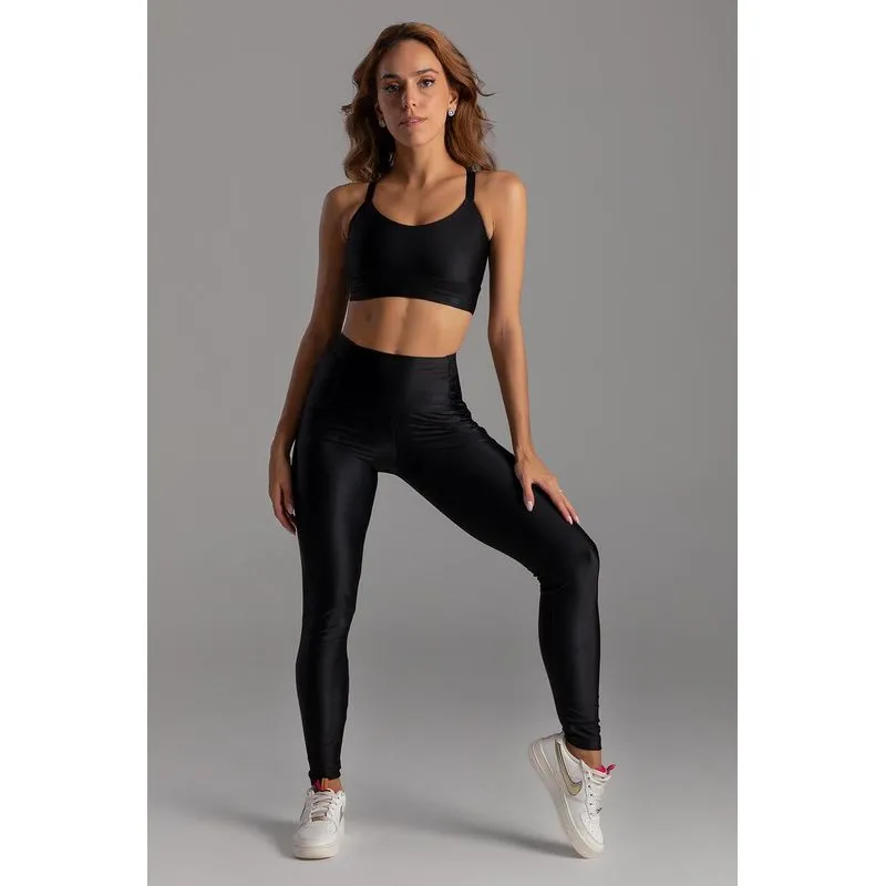 CALÇA LEGGING ENERGY ID ACTIVE ADULTO - SD2427 - PRETO M