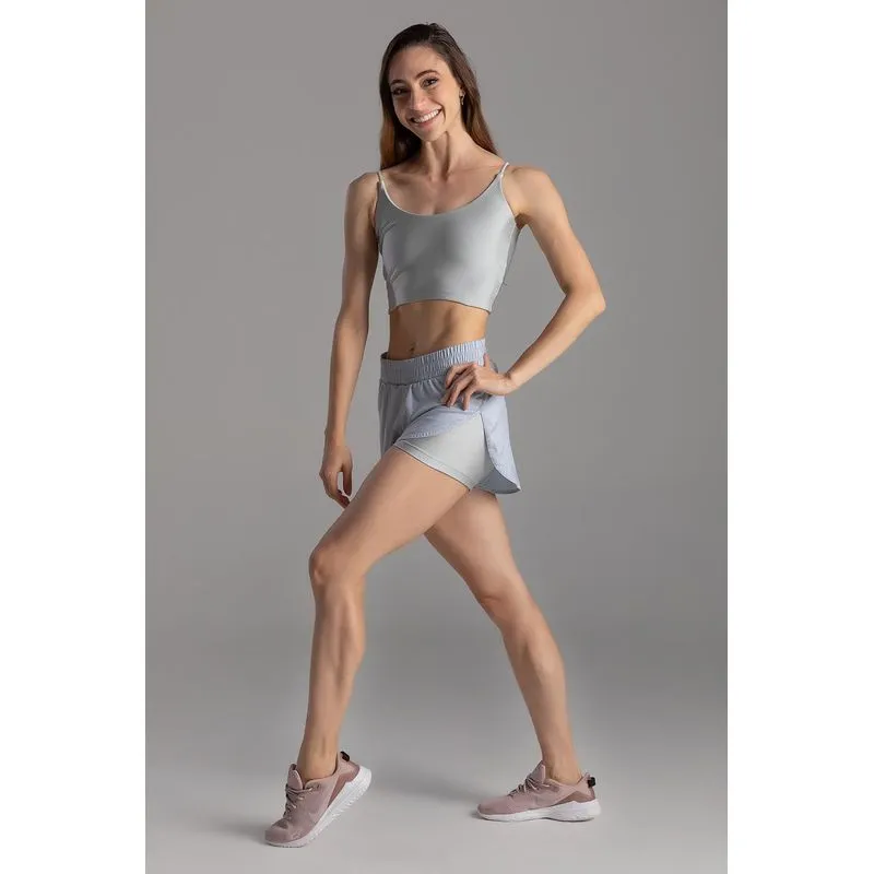 SHORTS LUMI BREEZE ACTIVE ADULTO - SD2447 - CINZA CROMO P