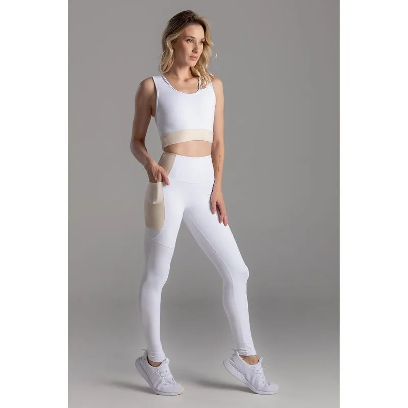 TOP EMANA® RIBBED ACTIVE ADULTO - SD2421 - BRANCO PP