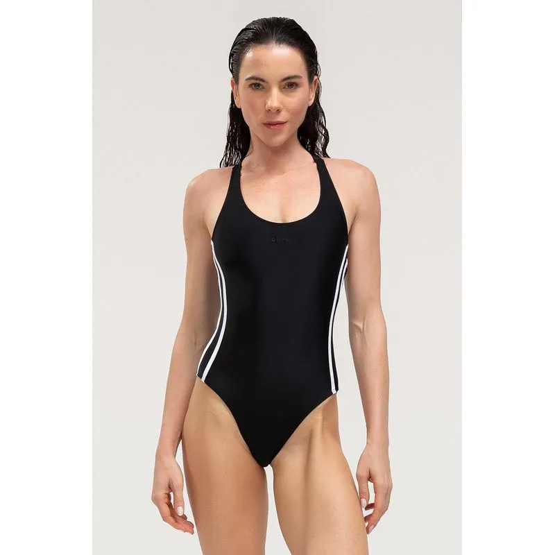 MAIÔ FECHADO NAS COSTAS - SWIMWEAR 26/27 - PRETO GG
