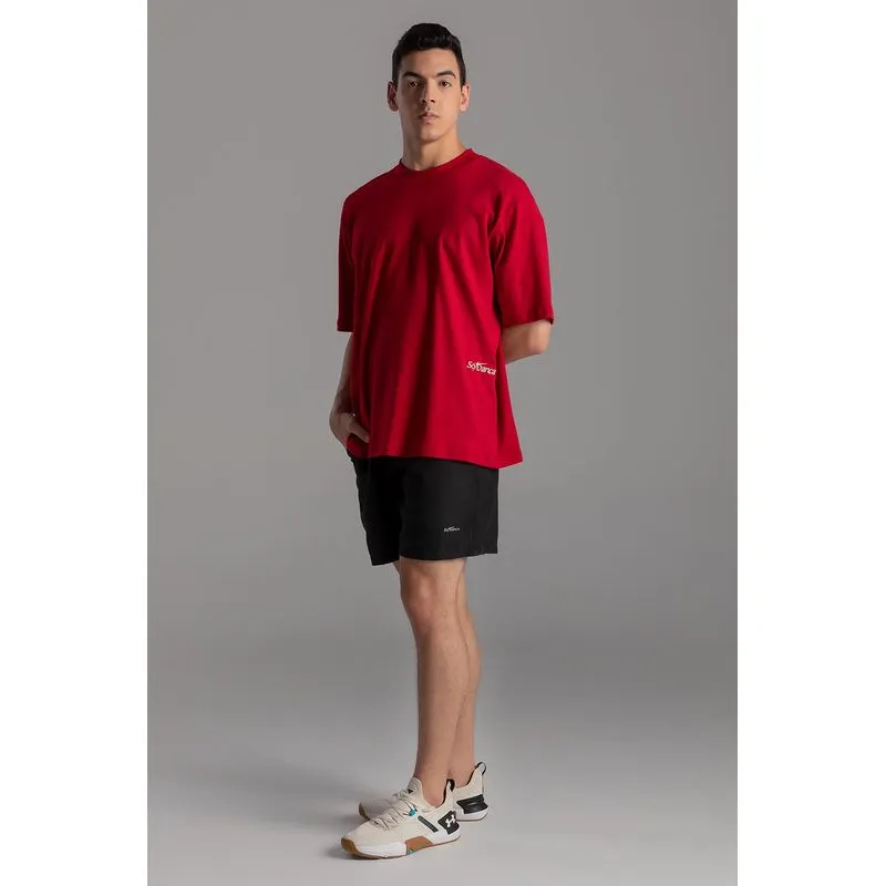 CAMISETA SOFT OVERSIZED ACTIVE ADULTO - CRANBERRY G