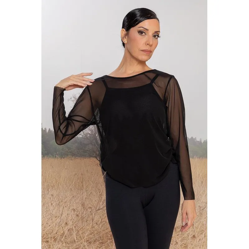 BLUSA CLÁUDIA MOTA ADULTO - PRETO P
