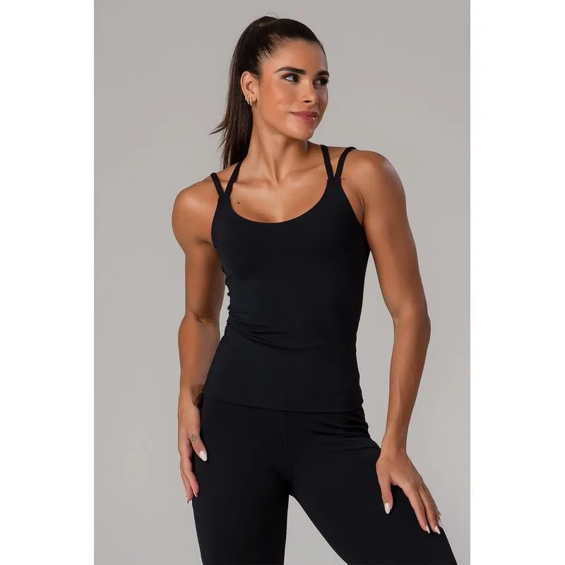 BLUSA IMPACT SHAPE - VERÃO25/26 - PRETO G/L